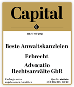 Capital: Beste Anwaltskanzleien | Erbrecht | Advocatio Rechtsanwälte GbR